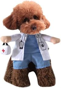 img 3 attached to 🐾 NACOCO Pet Doctor Costume Halloween Outfit Apparel for Dogs and Cats