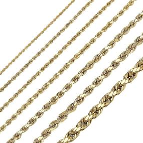 img 2 attached to Детское ожерелье Pori Jewelers - украшенное бриллиантом, ювелирное изделие из 2.5 мм и 4 мм.