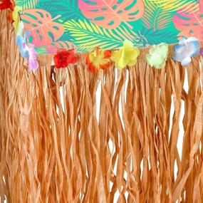 img 2 attached to Hawaiian Grass Table Skirt Decorations