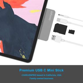 img 3 attached to 🔌 CharJenPro USB C Hub for iPad Pro, iPad Air 4, iPad Mini 6, MacBook Pro 16-inch, 15-inch, 13-inch, MacBook Air 13-inch, 100W Power, HDMI 4K, microSD/SD Card Reader, 3.5mm Jack
