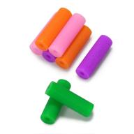 🌈 цветные жевательные резинки-выравниватели: эффективные ортодонтические силиконовые жевательные резинки для аппаратов invisalign - 8 шт., 4 цвета логотип