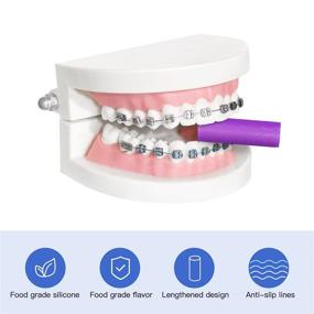 img 3 attached to 🌈 Colorful Aligner Chewies: Effective Orthodontic Silicone Chewies for Invisalign Aligners - 8 Pcs, 4 Colors