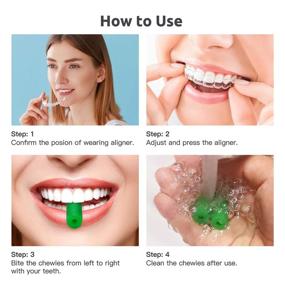 img 1 attached to 🌈 Colorful Aligner Chewies: Effective Orthodontic Silicone Chewies for Invisalign Aligners - 8 Pcs, 4 Colors