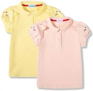unacoo toddler cotton sleeves collar girls' clothing in tops, tees & blouses logo