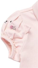img 1 attached to UNACOO Toddler Cotton Sleeves Collar Girls' Clothing in Tops, Tees & Blouses