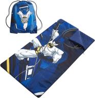 🎒 idea nuova batman sling bag & cozy lightweight sleeping bag set, 46" l x 26" w, ages 3+: efficient & convenient! logo