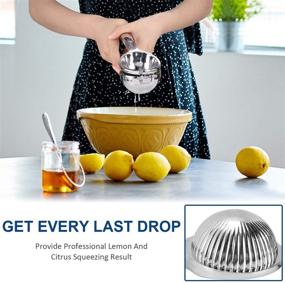 img 1 attached to 🍋 Premium Metal Manual Lemon Squeezer - Rustproof Lime & Citrus Press Juicer (2.75 inch Diameter)