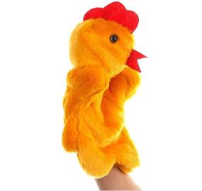 img 3 attached to 🐔 Hen Hand Puppets: Plush Chicken Toys for Imaginative Pretend Play and Storytelling