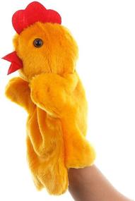 img 4 attached to 🐔 Hen Hand Puppets: Plush Chicken Toys for Imaginative Pretend Play and Storytelling