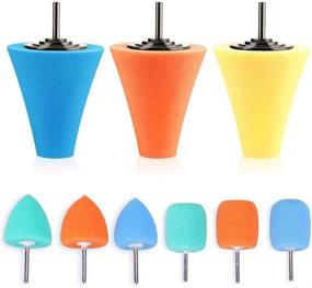 img 4 attached to 🚗 ZFE 9 PCS Polishing Cone Set for Automotive Car Wheel Hub Care, Sponge Buffing Kit for Metal Polish, Buffing and Polishing Ball for Aluminum and Stainless Steel