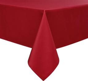 img 3 attached to 🍽️ Premium Wewoch Rectangle Tablecloth: Stain Resistant & Easy to Clean