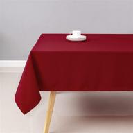 🍽️ premium wewoch rectangle tablecloth: stain resistant & easy to clean логотип