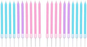img 4 attached to LUTER Metallic Birthday Candles Decoration Event & Party Supplies and Cake Decorating Supplies