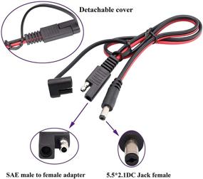 img 2 attached to AAOTOKK DC To SAE Connectors Cable SAE Plug To DC 5