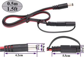 img 3 attached to AAOTOKK DC To SAE Connectors Cable SAE Plug To DC 5