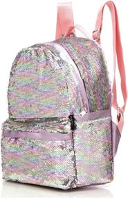 img 1 attached to Sequin Backpack Magic Sequin Glitter