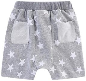 img 3 attached to Adorable UP YO EB Little Boys Cotton Casual Shorts: Elastic Waist, Stylish Printed Star Design