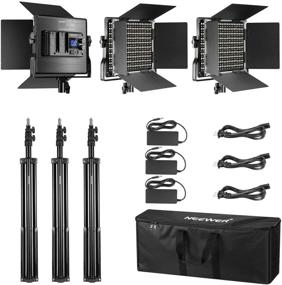 img 3 attached to 🎥 Neewer 3-Pack 660 LED Video Lights: Dimmable Photography Lighting Kit with LCD Screen, CRI96+ LED Panel & Premium 200cm Stand