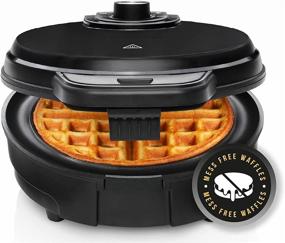 img 4 attached to 🧇 Efficient Chefman Anti-Overflow Belgian Waffle Maker: Shade Selector, Tempe Control, Mess-Free Moat, Nonstick Plates & Measuring Cup - Black