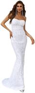 👗 miss ord strapless wedding evening dress for women's clothing logo