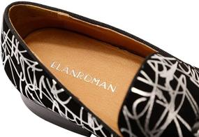 img 1 attached to Handmade Hip Hop Houndstooth 👞 Loafers & Slip-Ons by ELANROMAN for Men