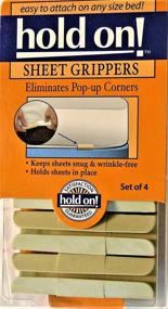 img 1 attached to 🛏️ Set of 4 Sheet Grippers: Keep Sheets Snug, Wrinkle-free, and Firmly in Place for All Bed Sizes