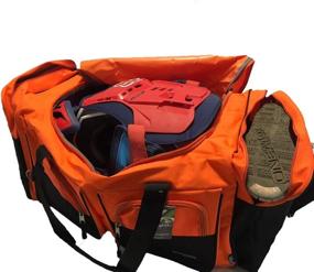 img 1 attached to 🏍️ CafeRace Orange Large 35-inch Gear Bag: Ideal for Motocross, Enduro, Snowmobile, Paintball, and Bug Out Activities