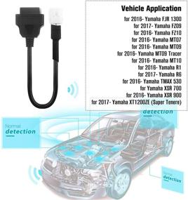 img 2 attached to Yamaha OBD2 кабель-разъемный сканер: полный диагностический кабель для FJR FZ09 FZ10 MT07 MT09 MT10 R1 R6 TMAX 530 XSR 700 900 XT1200ZE, адаптер OBDII сканер для мотоцикла ATV.