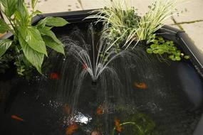 img 2 attached to 🏞️ Pennington Aquagarden Raised Window Pond Kit with Inpond 5 in 1 300 Pond & Water Pump UV Clarifier, Decking Pond, Three Fountain Displays - Complete Water Feature Pool Package