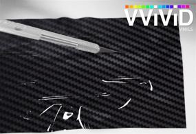 img 3 attached to 🖤 Black Carbon Fiber Chevy Bowtie Logo Wrap Kit - VViViD XPO (Set of 2 Rolls, 11.8 Inch x 4 Inch)