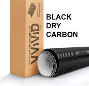 img 1 attached to 🖤 Black Carbon Fiber Chevy Bowtie Logo Wrap Kit - VViViD XPO (Set of 2 Rolls, 11.8 Inch x 4 Inch)