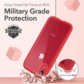 img 3 attached to YOUMAKER Полный защитник корпуса для iPhone цвета красный