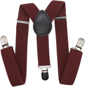 img 2 attached to Suspenders for Toddlers | Pre Tied Costume Accessories for Boys | Boys' Suspenders