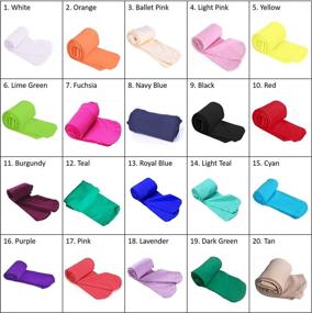 img 1 attached to 🌈 Aslana Pantyhose Leggings and Stockings for Girls' Clothing - Vibrant Colors