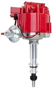 img 4 attached to A-Team Performance HEI Complete Distributor 65K Coil Compatible With Ford Inline 6 144 200 250 5/16 Hex Shaft One-Wire Installation Red Cap