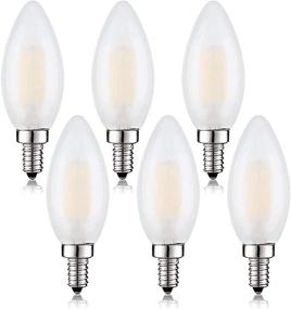 img 4 attached to 💡 E12 LED Bulb 25W Equivalent, Frosted Candelabra Light Bulbs, Soft White (3000K), Dimmable 2W Chandelier Light Bulbs, B11 Candle LED Bulbs for Decoration