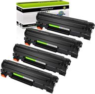 🖨️ greencycle 4-pack compatible toner cartridge replacement for canon 125 crg 125 c125 (3484b001aa) black - ideal for imageclass lbp6000, lbp6030w, mf3010 laser printers logo