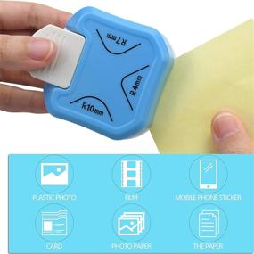 img 3 attached to Small Blue Corner Rounder Punch for Paper 🔹 Crafts, Laminating, Cardstock, and Photos - 4mm, 7mm, and 10mm