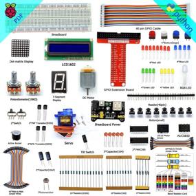 img 4 attached to 📚 Полное руководство для начинающих: Набор Adeept Super Starter Kit для Raspberry Pi 3, 2 Model B B+ со скрытым дисплеем LCD1602, сервомотором C и кодом на Python.