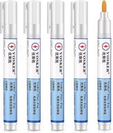 🔧 efficient no clean solder flux pen: 5 pieces, 5.6 inch length for electronics tabbing wire soldering, welding, and repair logo