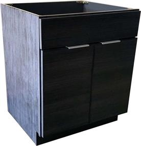 img 3 attached to Portuna Black Bathroom Vanity Cabinet