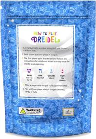 img 1 attached to 🔷 Hanukkah Dreidels 30 Bulk Pack Multi-Color Plastic Chanukah Draydels with English Transliteration and Game Instructions in Reusable Ziplock Bag (30-Pack)