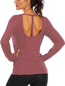 img 4 attached to ICTIVE Sleeve Workout Backless Running