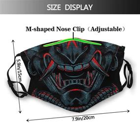 img 3 attached to Samurai Japanese Fashion Reusable Breathable Men's Accessories for Scarves