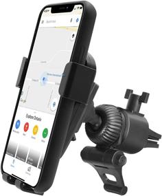 img 4 attached to 🚗 Macally Car Vent Phone Holder Mount with Auto Clamping for iPhone & Samsung