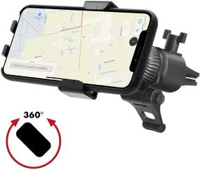 img 3 attached to 🚗 Macally Car Vent Phone Holder Mount with Auto Clamping for iPhone & Samsung