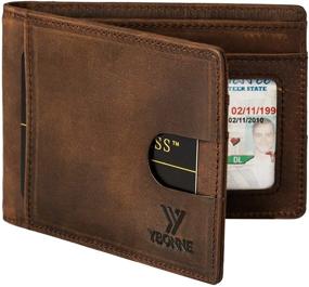 img 4 attached to 🔒 Genuine Leather YBONNE Blocking Wallets for Enhanced Searchability