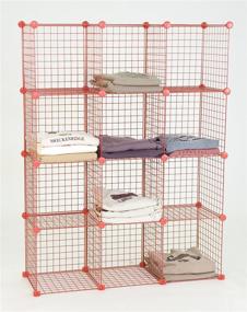 img 1 attached to KC Store Fixtures 04121 Mini Grid Clothes Organizer