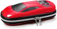 🚗 supercar pencil case: ultimate car-themed eva pen pouch for school students & teens, anti-shock stationery box logo