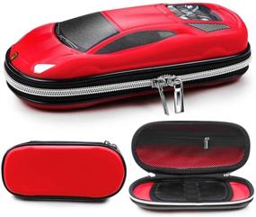 img 3 attached to 🚗 Supercar Pencil Case: Ultimate Car-themed EVA Pen Pouch for School Students & Teens, Anti-Shock Stationery Box